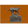 Image 5 : Panther Bronze sculpture on Marble Base Figurine