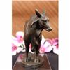 Image 5 : Cow Humped Cattle Bronze Sculpture on Marble Base Figurine