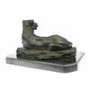 Image 7 : Female African Wildlife Lion Bronze Sculpture on Marble Base Statue