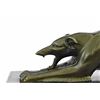 Image 2 : Greyhound Racing Dog Lost Wax Hot Cast Bronze sculpture on Marble base
