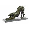 Image 5 : Greyhound Racing Dog Lost Wax Hot Cast Bronze sculpture on Marble base