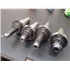 Image 1 : CAT40 Lyndex End Mill Holders, 1/4", (2) 3/8", 1/2"