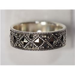 Sterling Silver Marcasite Ring Retail $80