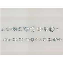 Genuine Aquamarine(4ct)Mixed Shaped Gemstones Retail $200