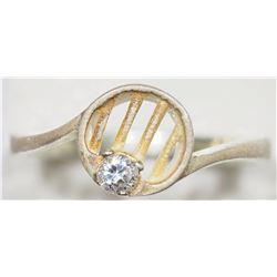 Sterling Silver Cubic Zirconia Ring. Retail $60