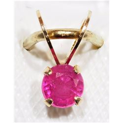 14K Yellow Gold Ruby Pendant. Retail $120
