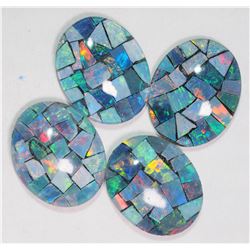 4 Genuine Mosaic Opal Triplet Stones (Approx. 7ct). Retail $300