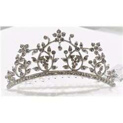 High Fashion Ava Nadri Crystal Floral Tiara. Retail $155