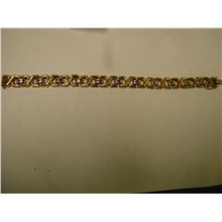 STAMPED 14K MENS GOLD BRACELET