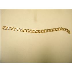 STAMPED 10K MENS BRACELET