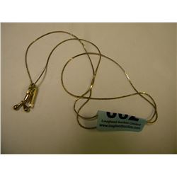 FINE GOLD ZIPPER NECKLACE