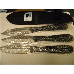 3PC THROWING KNIFE SET WITH CASE