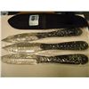 Image 1 : 3PC THROWING KNIFE SET WITH CASE