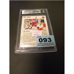 GRADED BY BECKETTS 1992-93 UPPER DECK #586 PAUL KARIYA (GRADED 9 MINT)