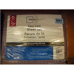 NEW MAINSTAYS DOUBLE SIZE SHEET SET (VERY GRAPE)
