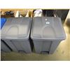 Image 1 : 2 NEW GREY RECYCLE BINS