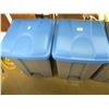 Image 1 : 2 NEW BLUE TOP RECYCLE BINS