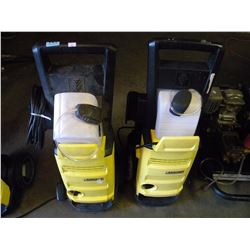 1 KARCHER PRESSURE WASHER WITH WAND/1 WITH OUT WAND
