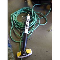 2 GREEN GARDEN HOSES/ORECK STEAMER