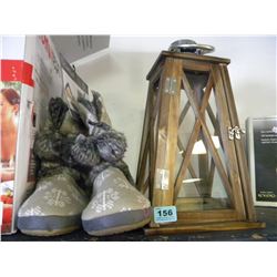 NEW PR OF LADIES BOOTS/CANDLE HOLDER