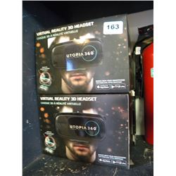 4 UTOPIA 360 VIRTUAL REALITY HEADSETS