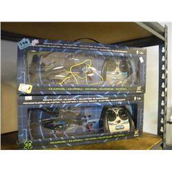 2 SMALL REMOTE CONTROL HELICOPTERS
