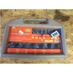15 ROUTER PIECE BIT SET