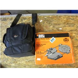 BLACK AND DECKER DELUXE ROUTER GUIDE/JVC CAMERA