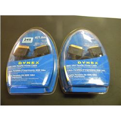2 NEW 6 FT DYNEX PARALLEL CABLES