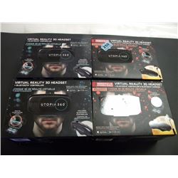 2 UTOPIA 360 VIRTUAL HEADSETS