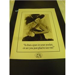 VINTAGE MAE WEST POSTER