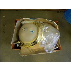 BOX OF MISC CEILING LIGHTS