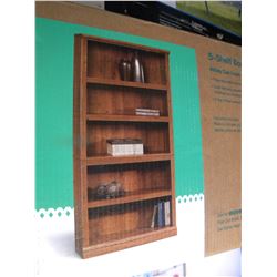 BOXED SAUDER 5 SHELF BOOKCASE