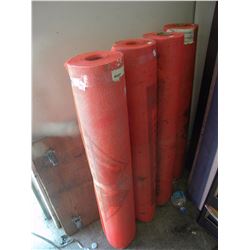 4 ROLLS OF 38" X 150 STUCCO MEMBRANE/4 WHHEL CART