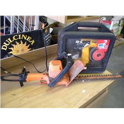 CORDLESS DRILL AND DISCS/ELECTRIC HEDGE TRIMMER