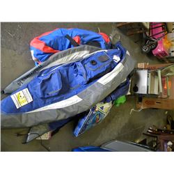 GREEN FOLDING DECK CHAIR/WATER SPORTS GEAR