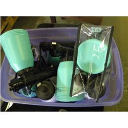 BUCKET OF SPORTS BOTTLES/MISC