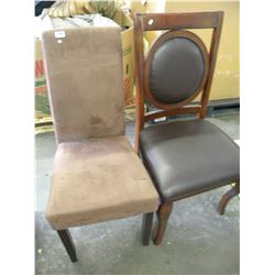 2 MISC DINING CHAIRS
