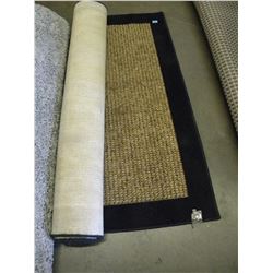 APPROX 5 X 8 BROWN AND BEIGE AREA RUG