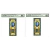 Image 1 : Bank of Taiwan, 1950 "Kinmen (Quemoy)" Issue Sequential Pair.