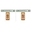 Image 1 : Bank of Taiwan, 1950-1951 "Kinmen (Quemoy)" High Grade Sequential Pair Issue.