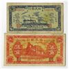 Image 1 : Shou Kuang Yu Min Bank, ca.1940's Banknote Pair.