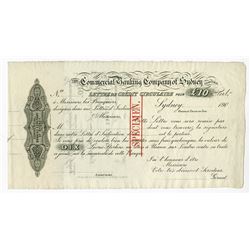 Australia, Commercial Banking Company of Sydney, Ltd., 190x (1906), Specimen Letter of Credit.