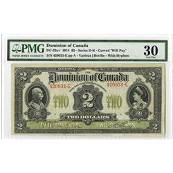 Dominion of Canada, 1914 Issue Banknote.
