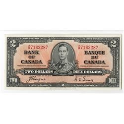 Bank of Canada, 1937 Issue Banknote.