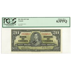 Bank of Canada, 1937 Issue Banknote.