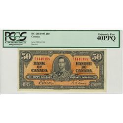 Bank of Canada, 1937 Issue Banknote.