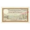 Image 1 : Banque d'Etat du Maroc, ND (ca. 1938), Specimen Note