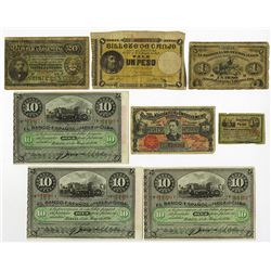 Caribbean, Central and South American, ca. 1869 to 1900 Banknote Assortment.