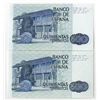 Image 2 : Banco de Espana. 1979 (1983) Issue Banknote Pair, One a Replacement Note.